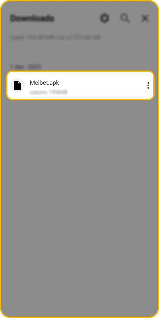 Launch the mobile application and start using your new Melbet apk interface.