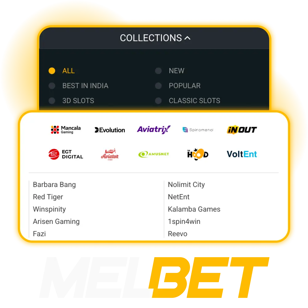 Place real money bets at the official Melbet online casino India website.