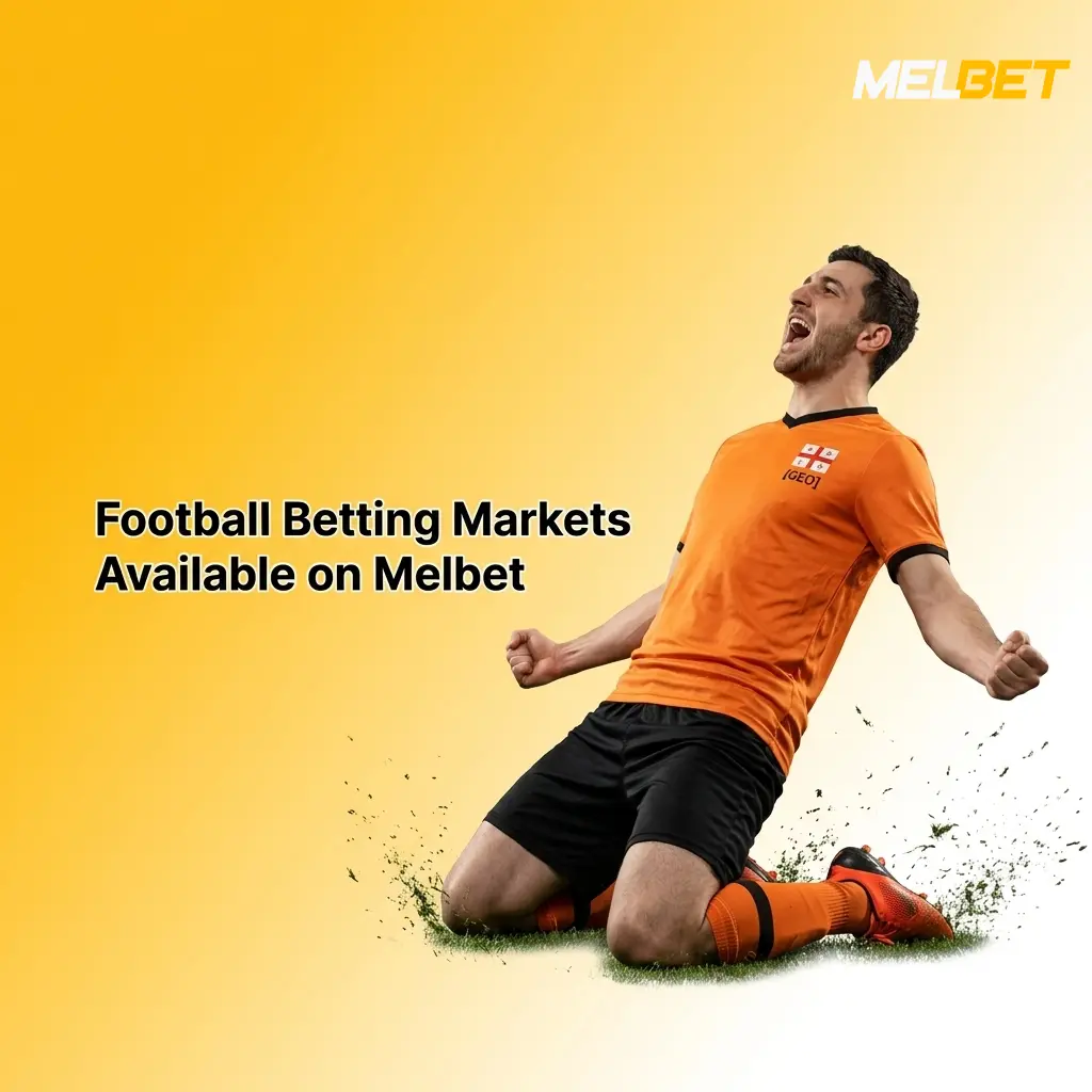 Football betting markets overview on Melbet