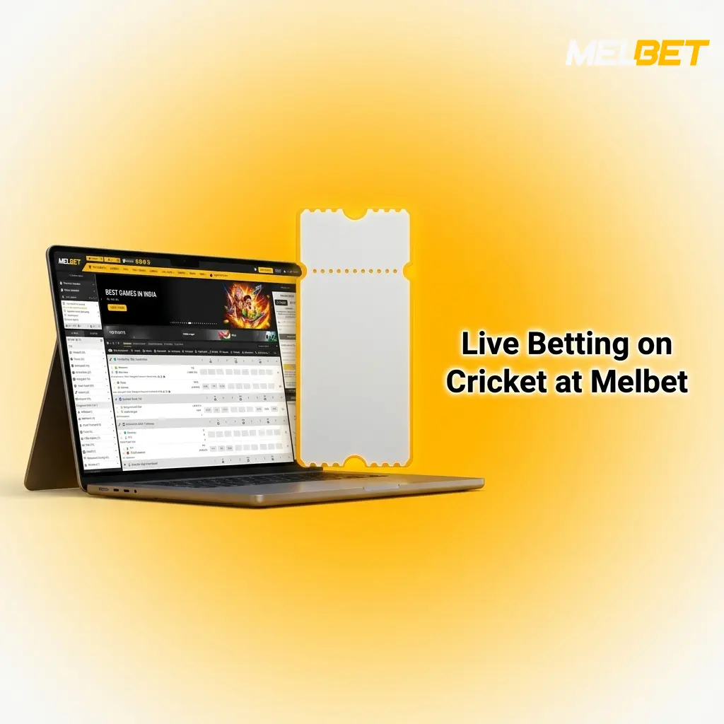 Live cricket betting in-play markets at Melbet