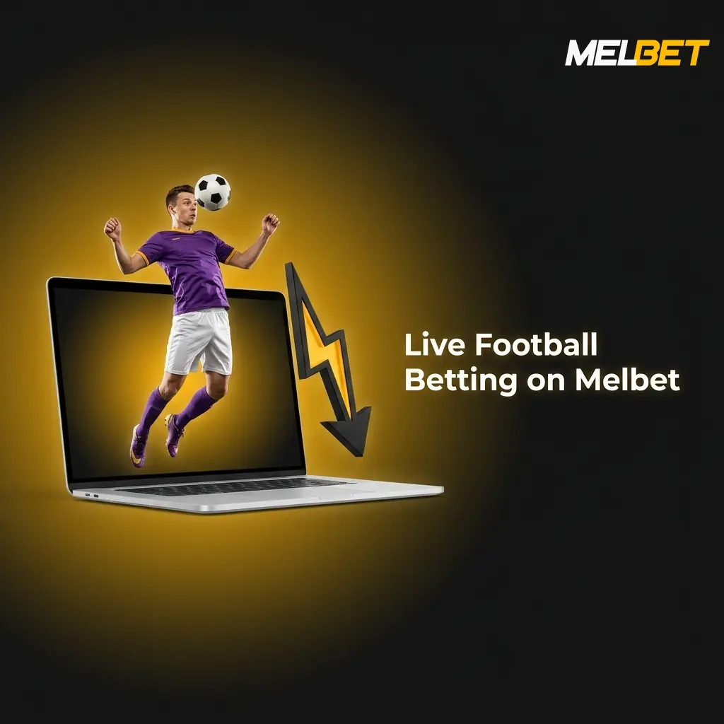 Live football betting interface on Melbet with real-time odds