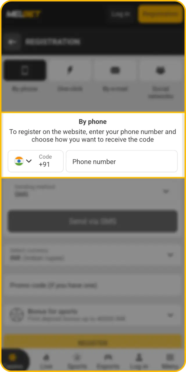 Enter personal details correctly during your Melbet register with bonus code phase.
