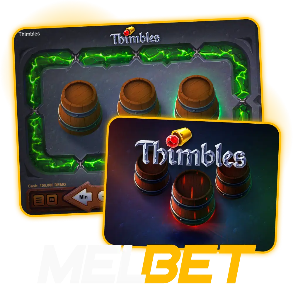 Start playing the exciting Melbet Thimble game in India using your active bonuses.